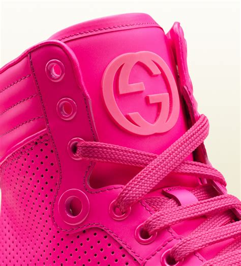 gucci neon pink shoes